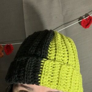 Crochet two colored beanie